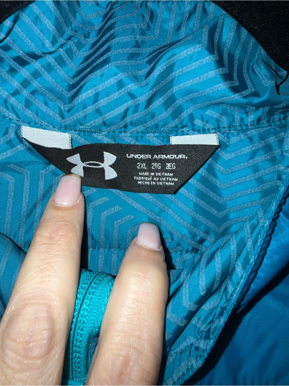 Under Armour ColdGear Infrared Quilted Full Zip Jacket Blue Women’s 2XL - Picture 7 of 13